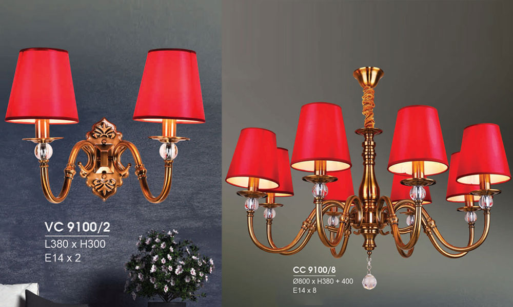 Đèn chùm đồng trang trí mẫu mới hiện đại siêu đẹp